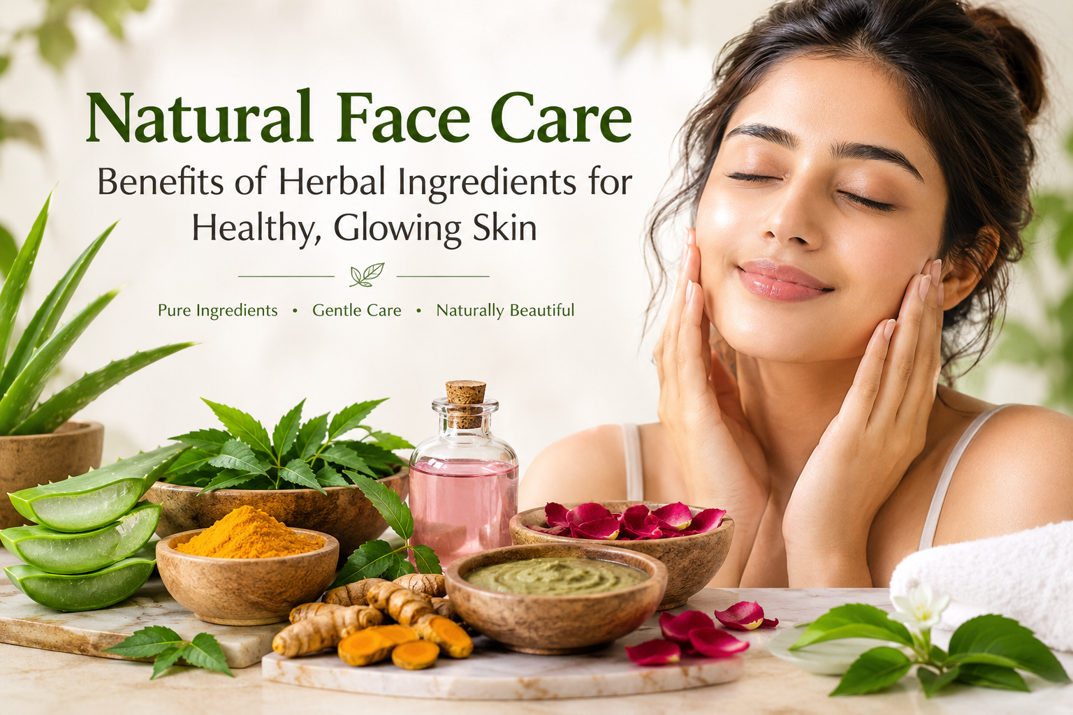 Natural Face Care: Benefits of Herbal Ingredients for Healthy, Glowing Skin