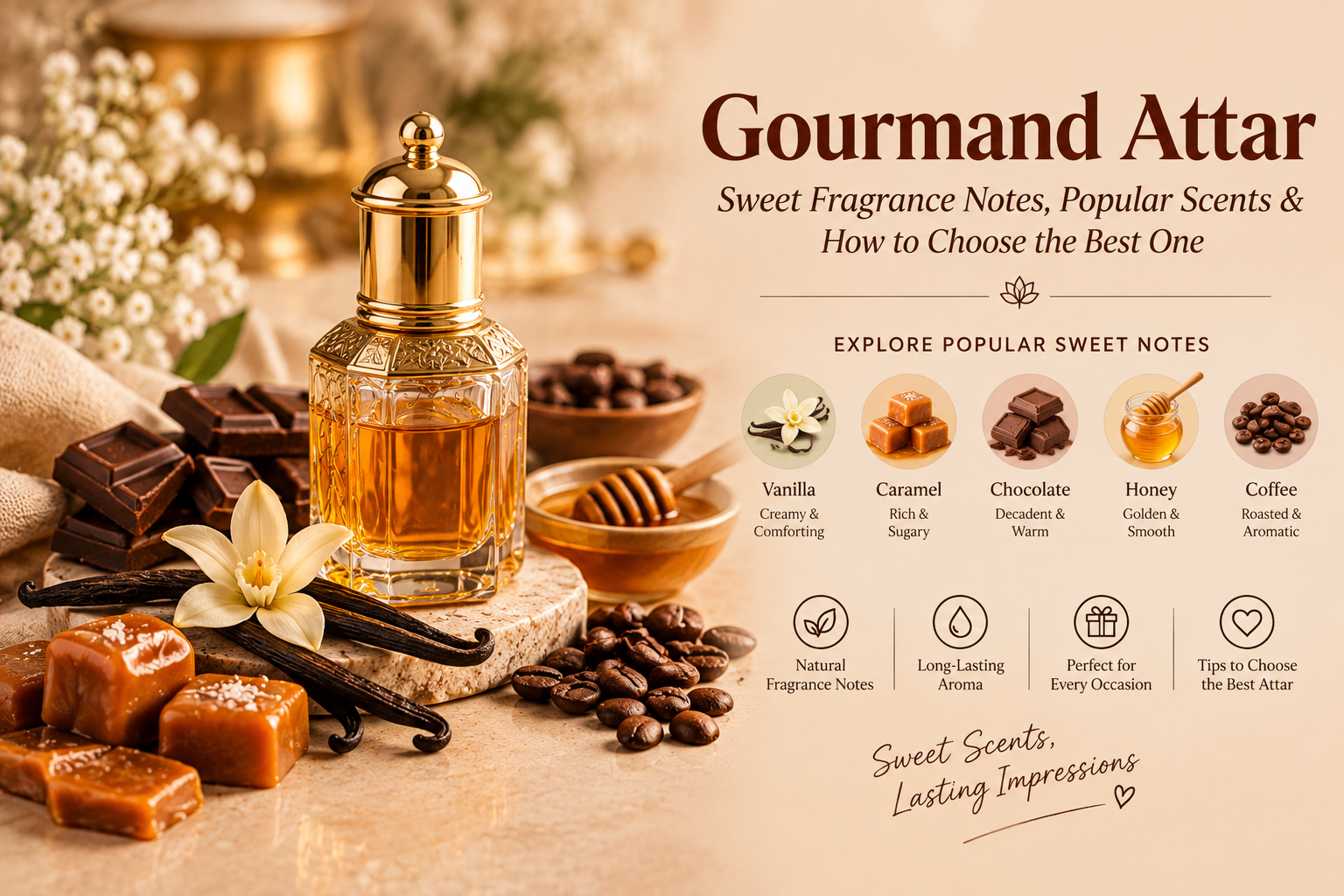 Gourmand Attar: Sweet Fragrance Notes, Popular Scents & How to Choose the Best One